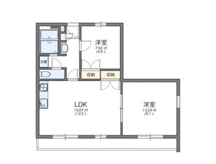 レオパレス中井町３の物件間取画像